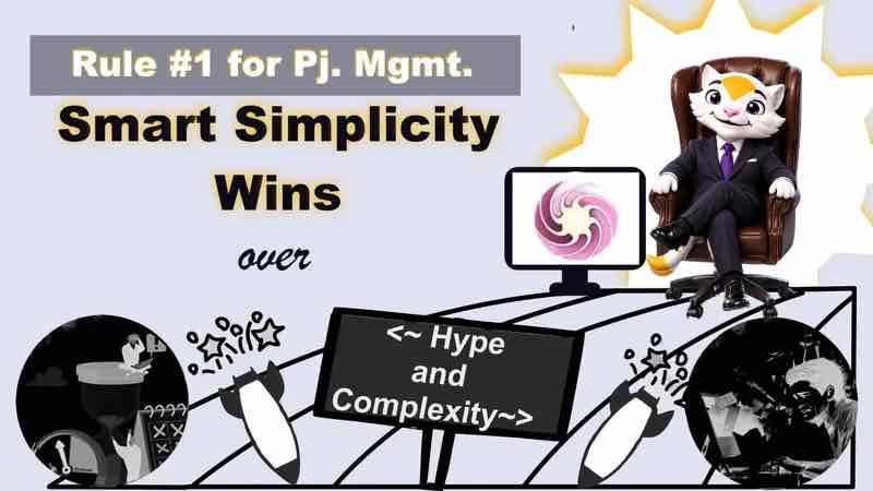 Rule no. 1 for project management: smart simplicity wins over hype and complexity